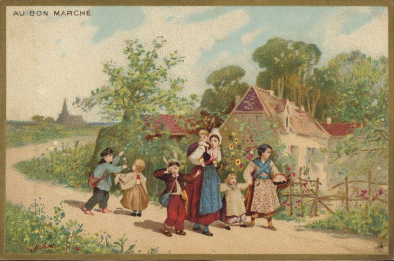 Spacery kobiet i dzieci autorstwa French School