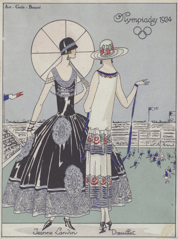 Moda damska na Igrzyskach Olimpijskich w 1924 roku autorstwa projektantów Jeanne Lanvin i Georges
