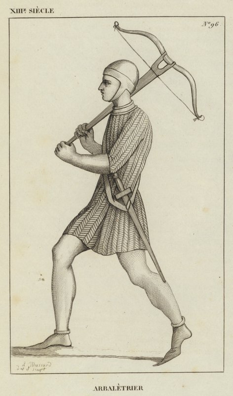 XIII Siecle, Arbaletrier (rycina) autorstwa French School