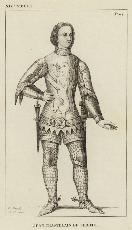 XIV wiek, Jean Chastelain de Terote (rycina) autorstwa French School