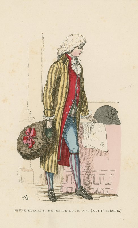 Młody francuski dandys za panowania Ludwika XVI, XVIII wiek autorstwa French School