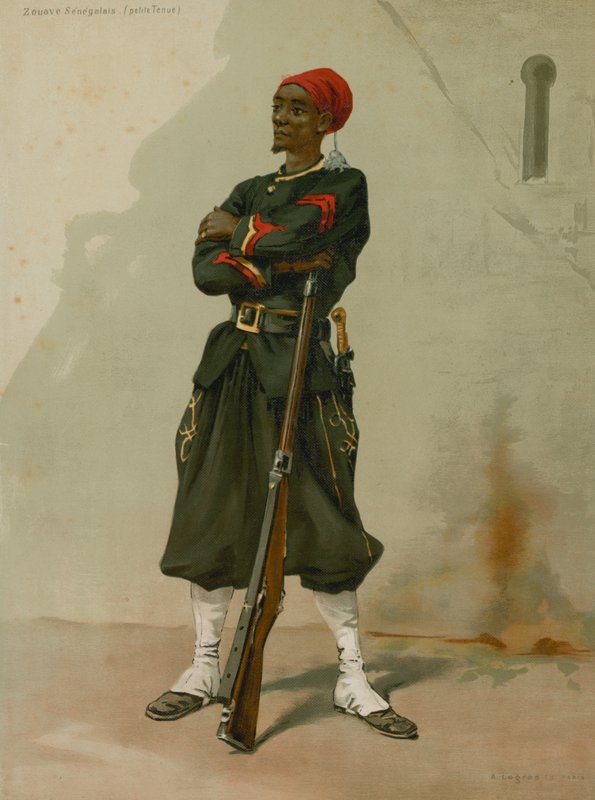 senegalski żuaw, mały strój autorstwa French School