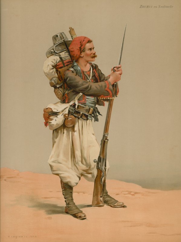 Zouave jako Strażnik autorstwa French School