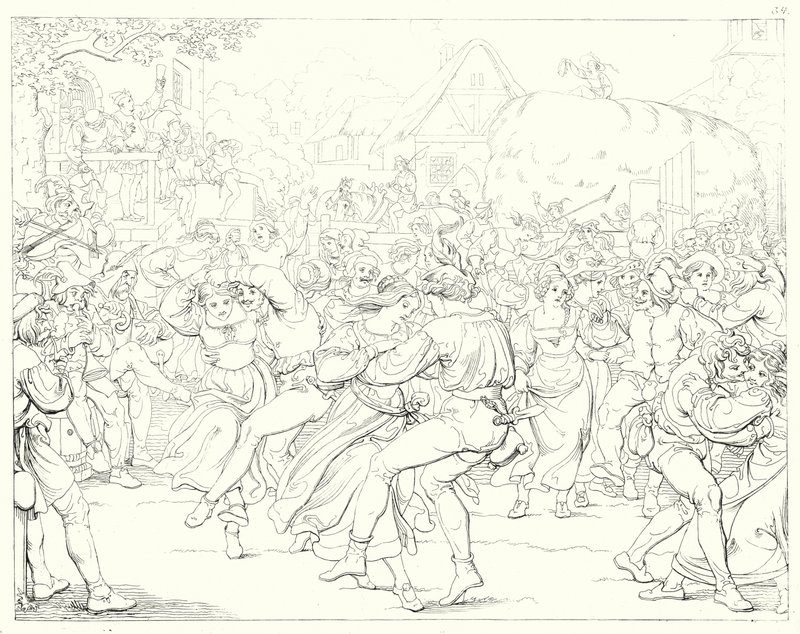Ilustracja do Lied von der Glocke Schillera, czyli Pieśni o dzwonku (rycina) autorstwa Friedrich August Moritz Retzsch