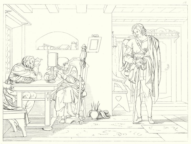 Ilustracja do Lied von der Glocke Schillera, czyli Pieśni o dzwonku (rycina) autorstwa Friedrich August Moritz Retzsch