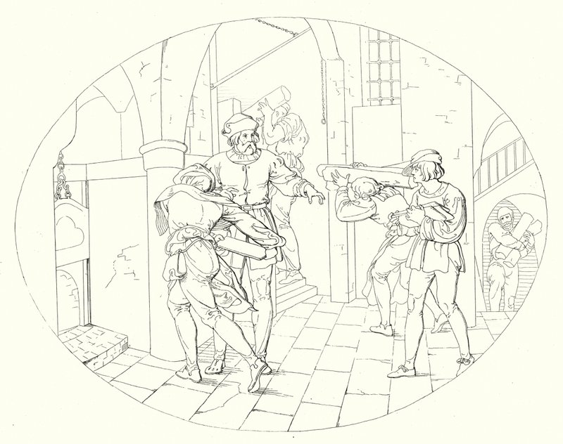 Ilustracja do Lied von der Glocke Schillera, czyli Pieśni dzwonów (rycina) autorstwa Friedrich August Moritz Retzsch