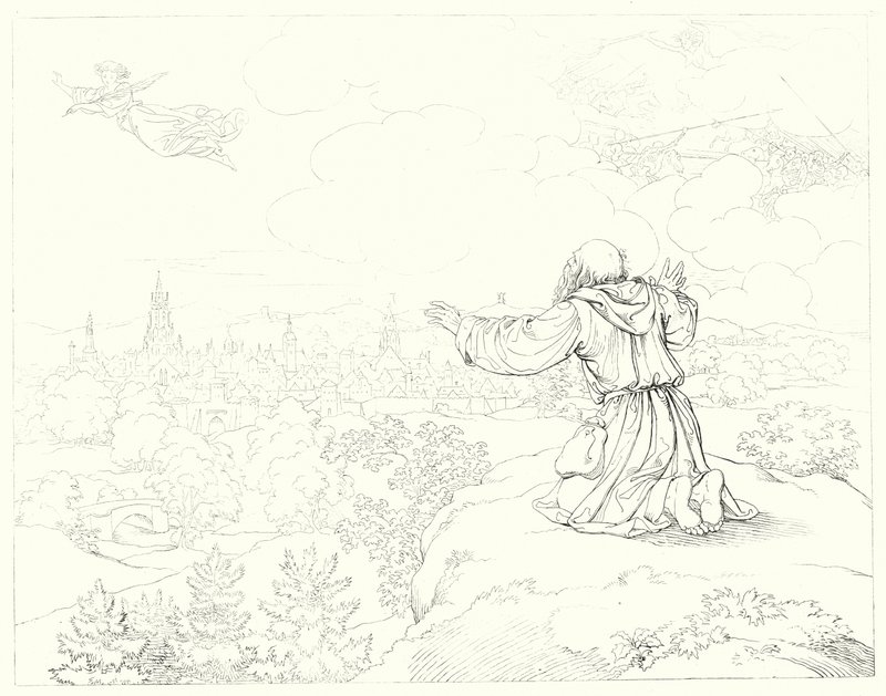 Ilustracja do Lied von der Glocke Schillera, czyli Pieśni dzwonów (rycina) autorstwa Friedrich August Moritz Retzsch
