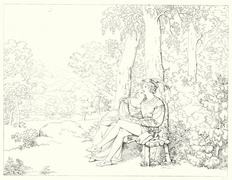 Ilustracja do Lied von der Glocke Schillera, czyli Pieśni dzwonów (rycina) autorstwa Friedrich August Moritz Retzsch