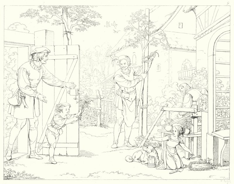 Ilustracja do Lied von der Glocke Schillera, czyli Pieśni dzwonów (rycina) autorstwa Friedrich August Moritz Retzsch