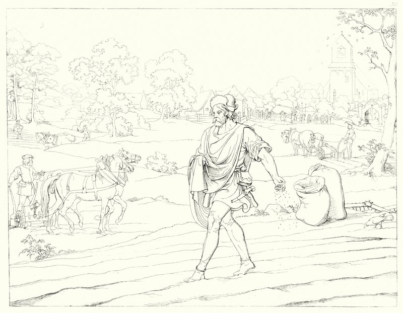 Ilustracja do Lied von der Glocke Schillera, czyli Pieśni dzwonów (rycina) autorstwa Friedrich August Moritz Retzsch