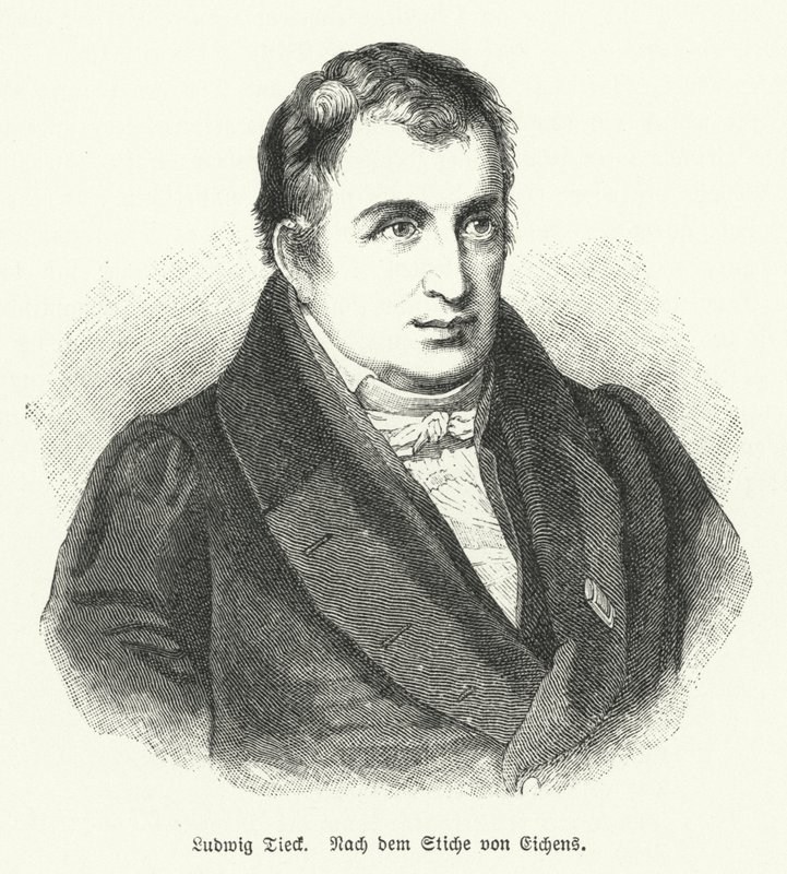 Ludwig Tieck , niemiecki poeta i krytyk (lito) autorstwa Friedrich Eduard Eichens