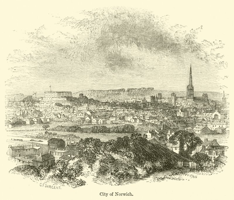 Miasto Norwich autorstwa G. F. Sargent