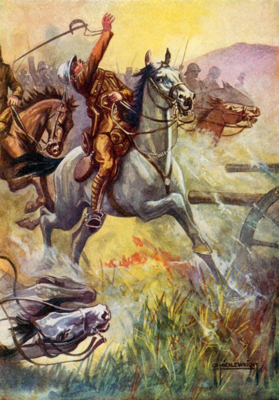 Ilustracja do Black Beauty (kolor lito) autorstwa G.P. Micklewright