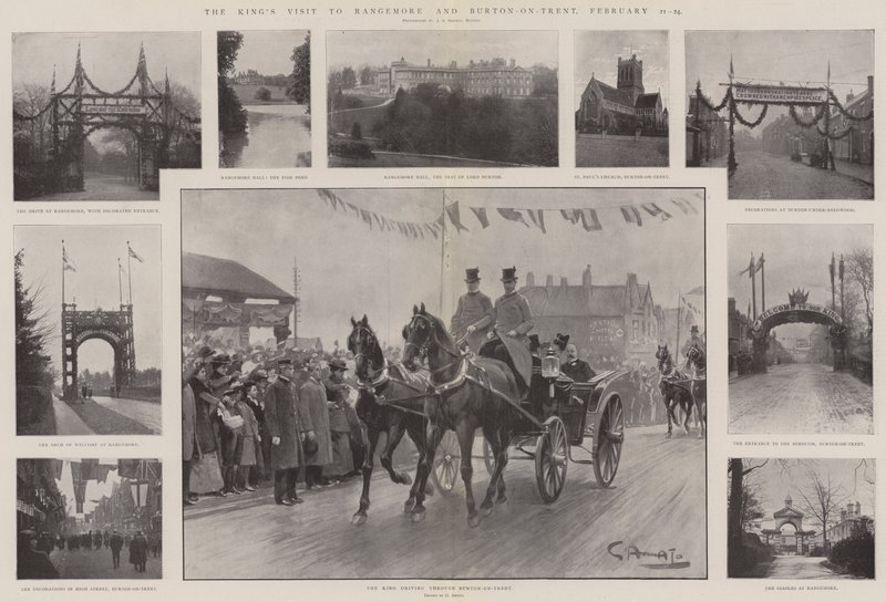 Wizyta króla w Rangemore i Burton-on-Trent, 21-24 lutego autorstwa G.S. Amato