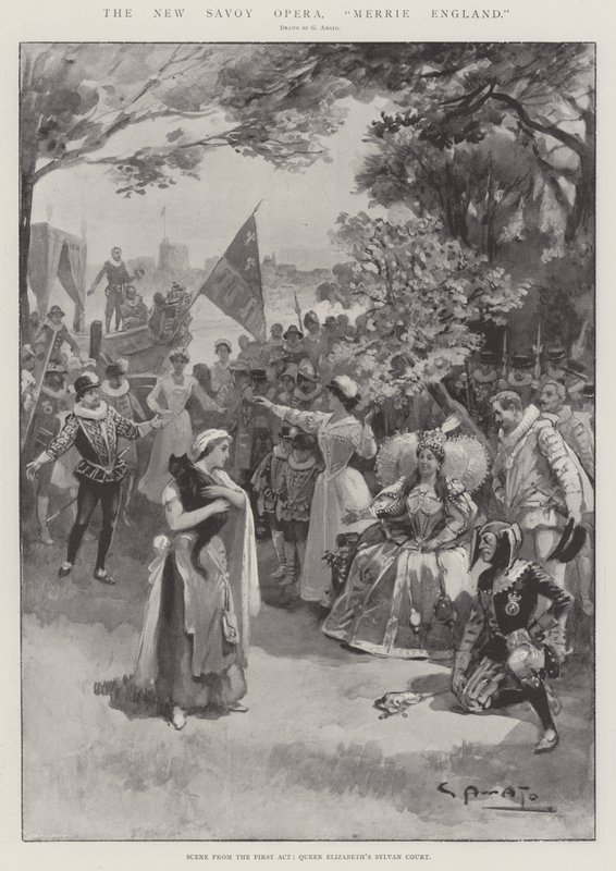 The New Savoy Opera, Merrie England autorstwa G.S. Amato