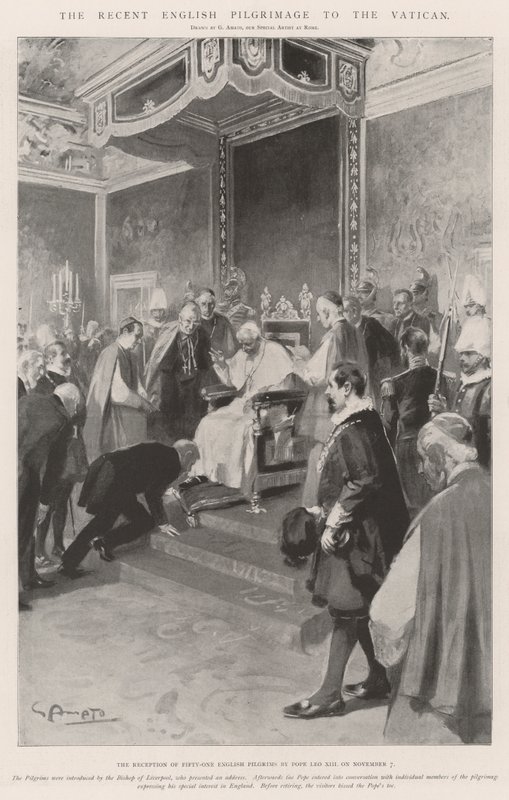 Niedawna angielska pielgrzymka do Watykanu autorstwa G.S. Amato