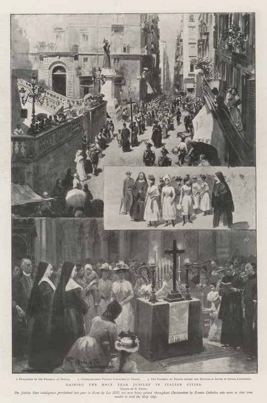 Obchody Jubileuszu Roku Świętego w miastach włoskich autorstwa G.S. Amato