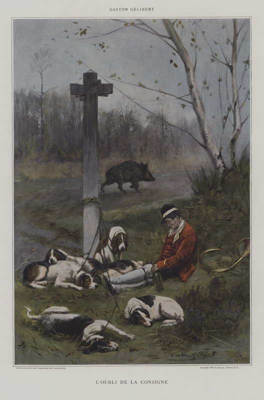 LOubli de la Consigne (Zapomnienie instrukcji) autorstwa Gaston Gelibert