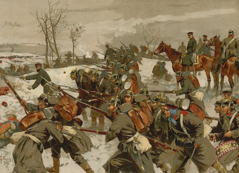 Bitwa pod Lisaine, wojna francusko-pruska, 15-17 stycznia 1871 r autorstwa Georg Koch