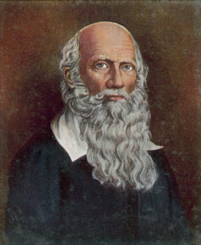 Johann Friedrich Jahn, niemiecki instruktor gimnastyki (kolorowa litografia) autorstwa Georg Ludwig Engelbach Engelbach