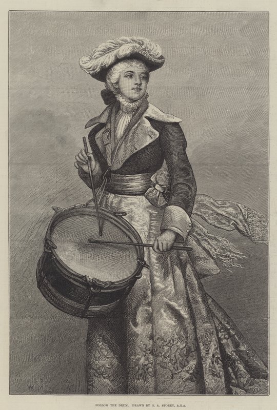 Podążaj za bębnem autorstwa George Adolphus Storey