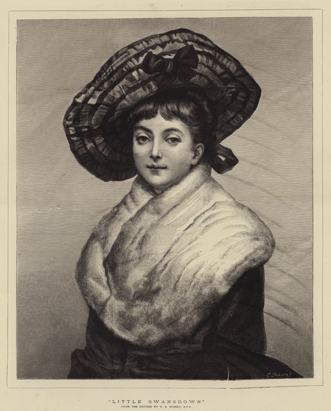 Małe łabędzie autorstwa George Adolphus Storey