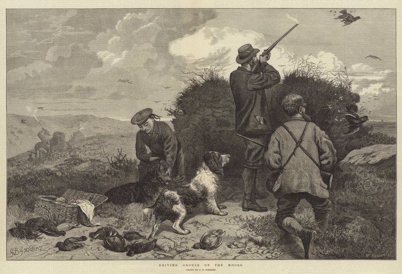 Jazda cietrzew na Maurach autorstwa George Bouverie Goddard