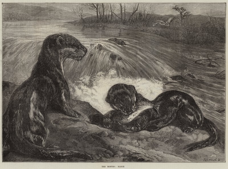 Miesiące, marzec autorstwa George Bouverie Goddard