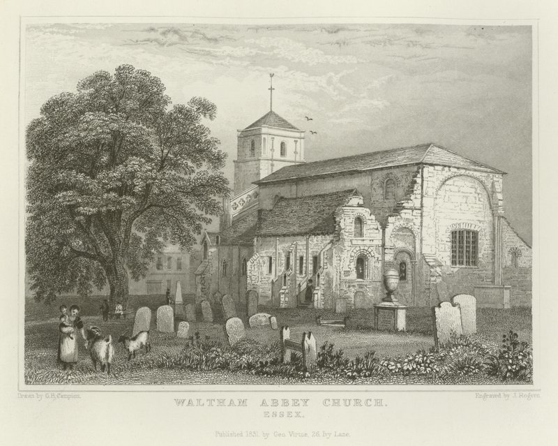 Kościół Waltham Abbey, Essex autorstwa George Bryant Campion