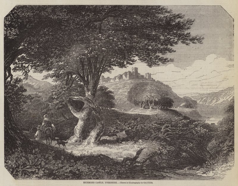 Zamek Richmond, Yorkshire autorstwa George Childs