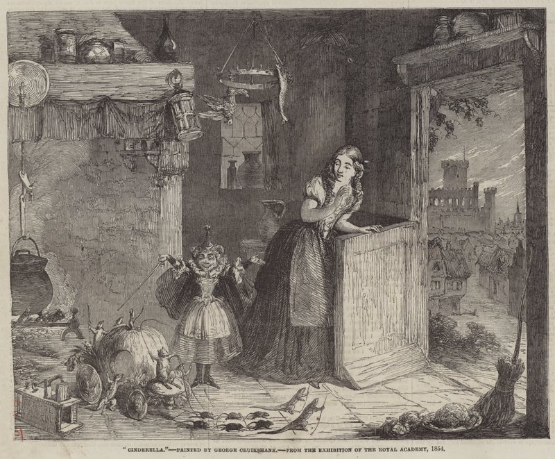 Kopciuszek autorstwa George Cruikshank