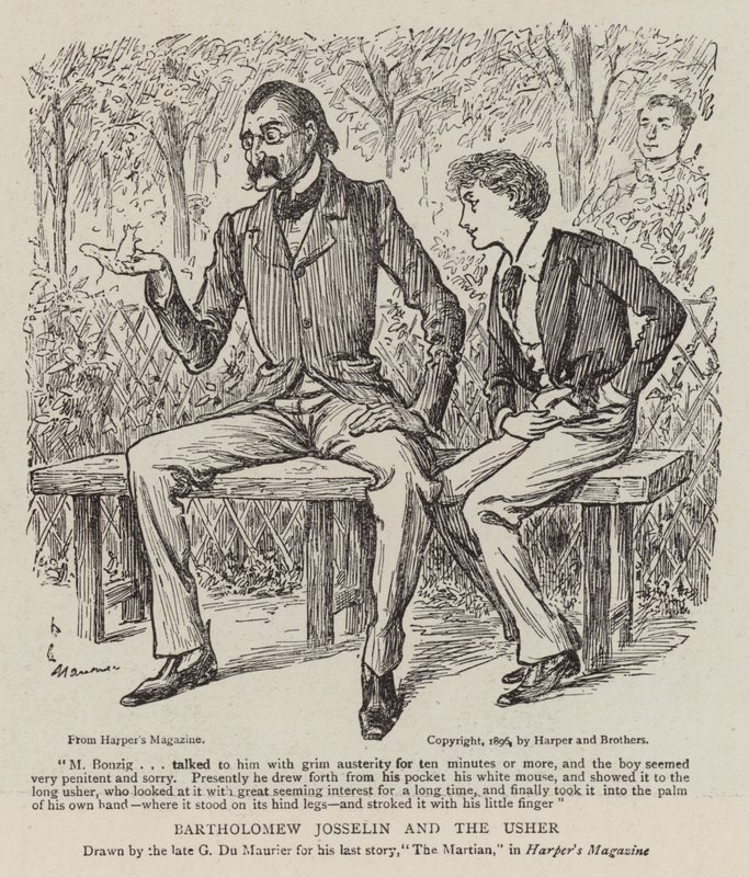 Bartłomiej Josselin i Usher autorstwa George du Maurier