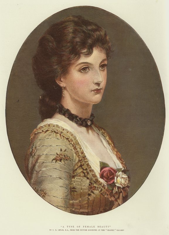 Typ kobiecej urody (chromolitho) autorstwa George Dunlop Leslie