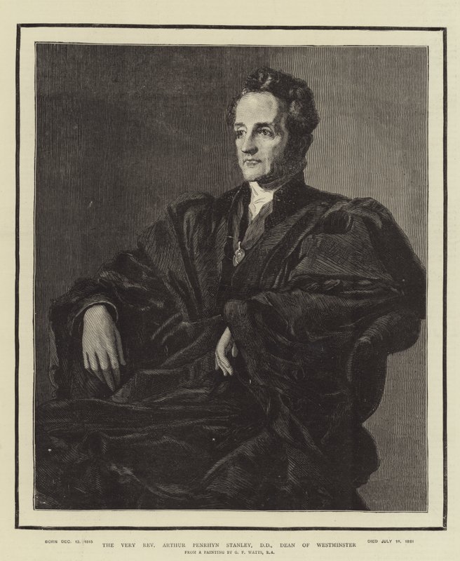 Bardzo Wielebny Arthur Penrhyn Stanley, DD, Dziekan Westminster autorstwa George Frederick Watts