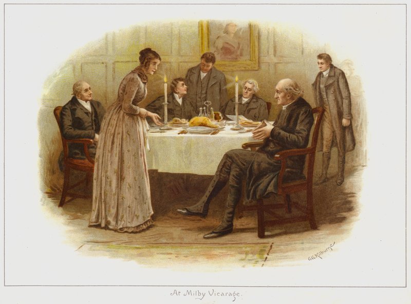 W plebanii Milby autorstwa George Goodwin Kilburne