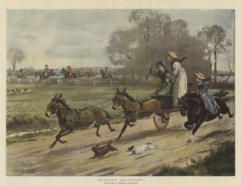 Córki Nimroda (chromolitho) autorstwa George Goodwin Kilburne