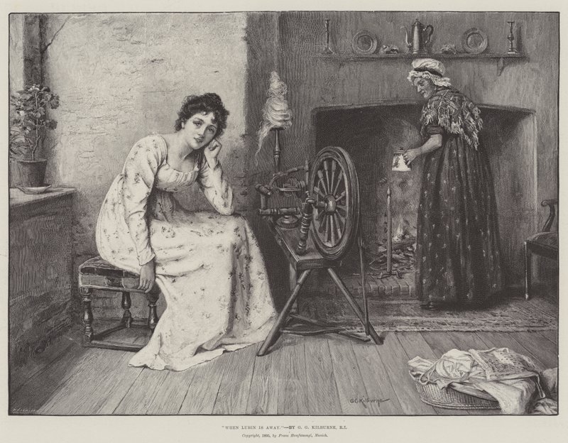 Kiedy Lubina nie ma autorstwa George Goodwin Kilburne