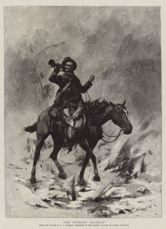Krajowy listonosz autorstwa George L. Seymour