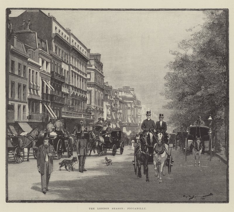 Sezon w Londynie, Piccadilly autorstwa George L. Seymour