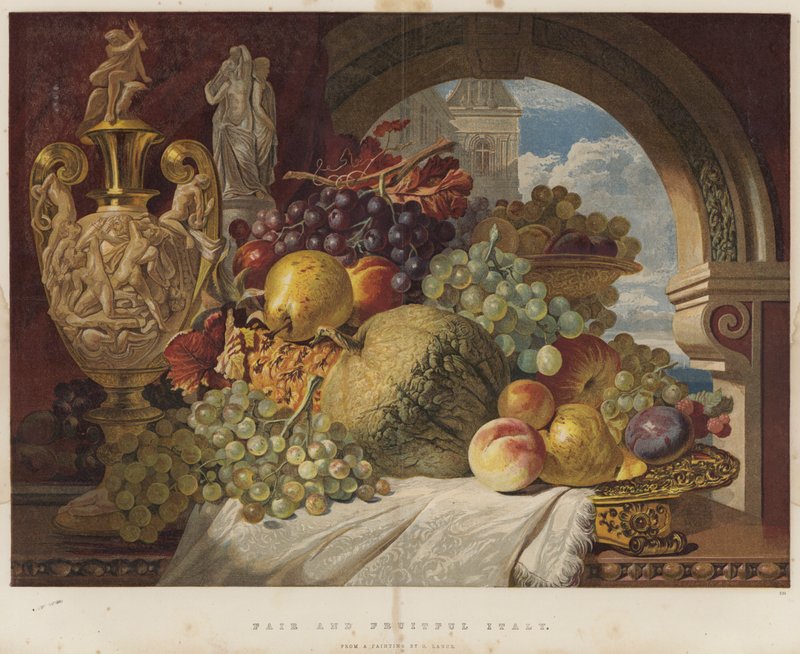 Uczciwe i owocne Włochy (chromolitho) autorstwa George Lance