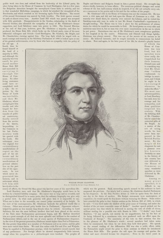 Pamiątka Pana Gladstone autorstwa George Richmond