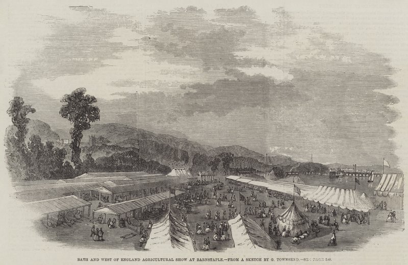 Bath and West of England Agricultural Show w Barnstaple autorstwa George Townsend