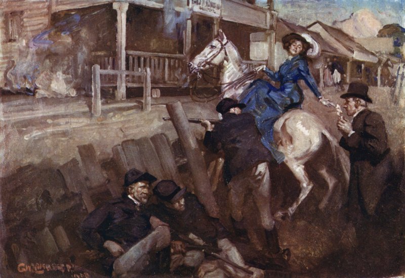 Ilustracja do Romansu o Imperium, Australia autorstwa George Washington Lambert