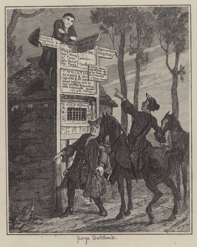 Ilustracja do Jacka Shepparda (grafika) autorstwa George (after) Cruikshank