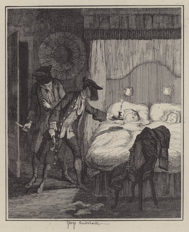 Ilustracja do Jacka Shepparda (grafika) autorstwa George (after) Cruikshank