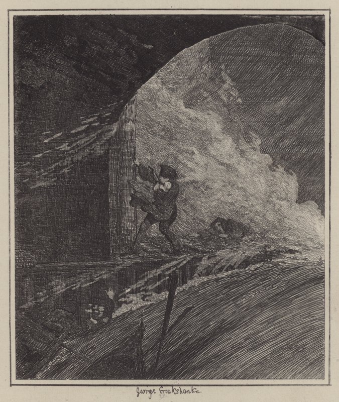 Ilustracja do Jacka Shepparda (grafika) autorstwa George (after) Cruikshank
