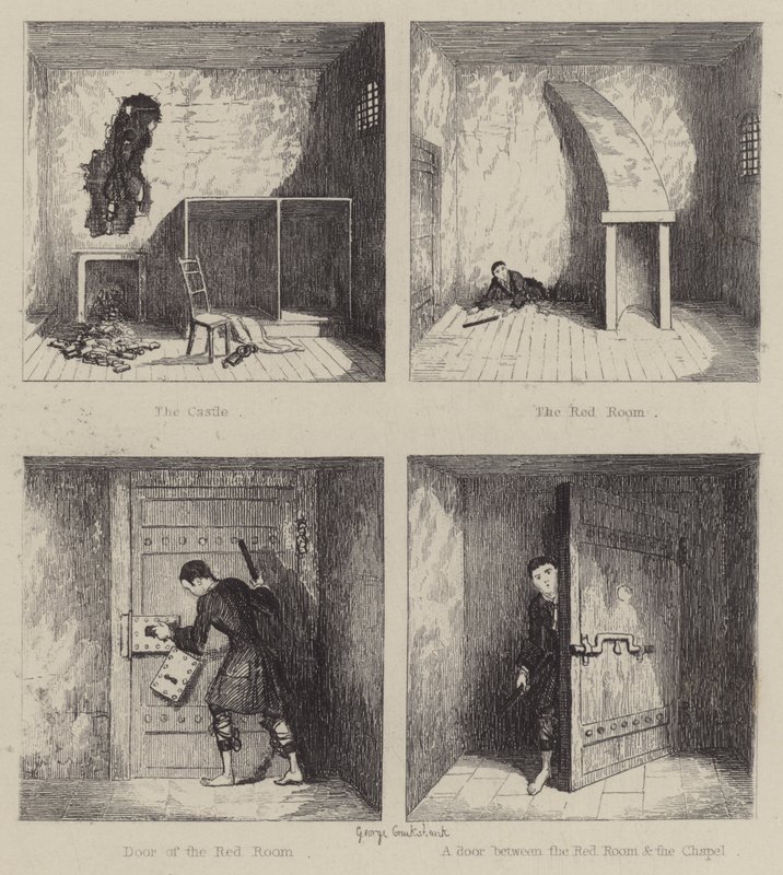 Ilustracja do Jacka Shepparda (grafika) autorstwa George (after) Cruikshank