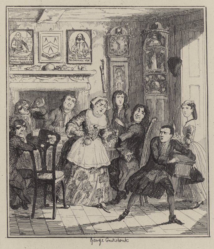 Ilustracja do Jacka Shepparda (grafika) autorstwa George (after) Cruikshank