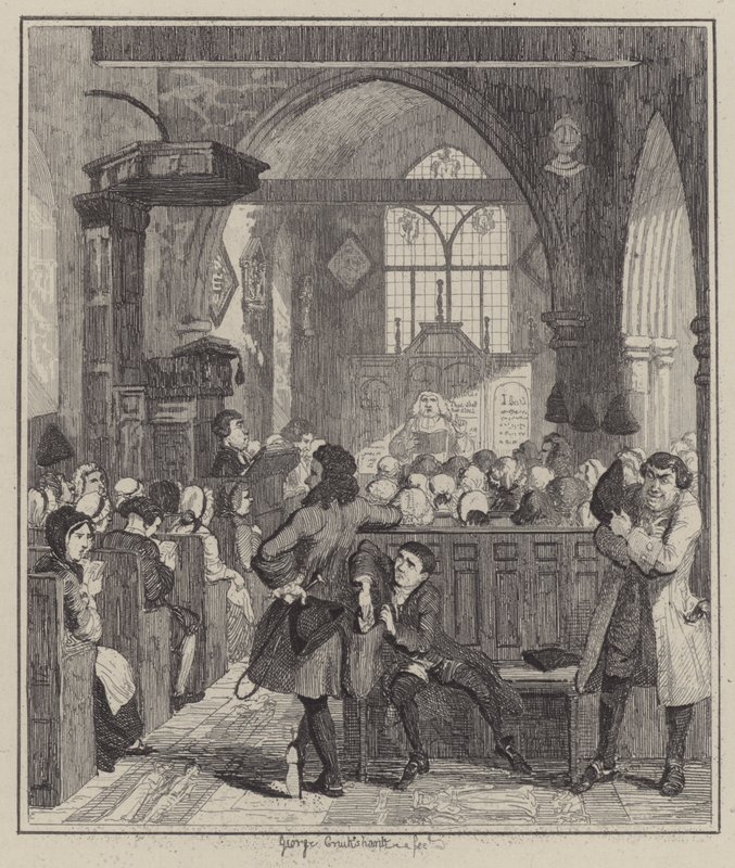 Ilustracja do Jacka Shepparda (grafika) autorstwa George (after) Cruikshank