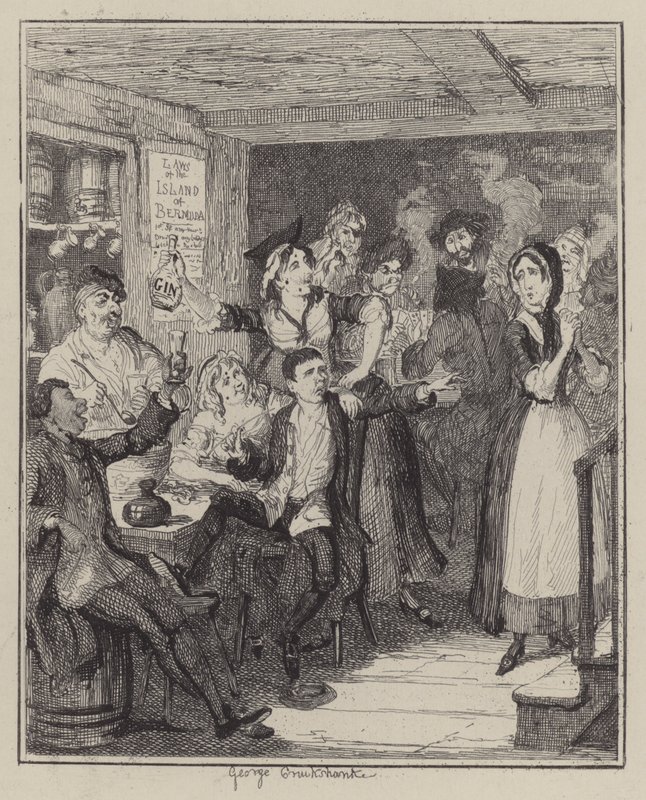 Ilustracja do Jacka Shepparda (grafika) autorstwa George (after) Cruikshank